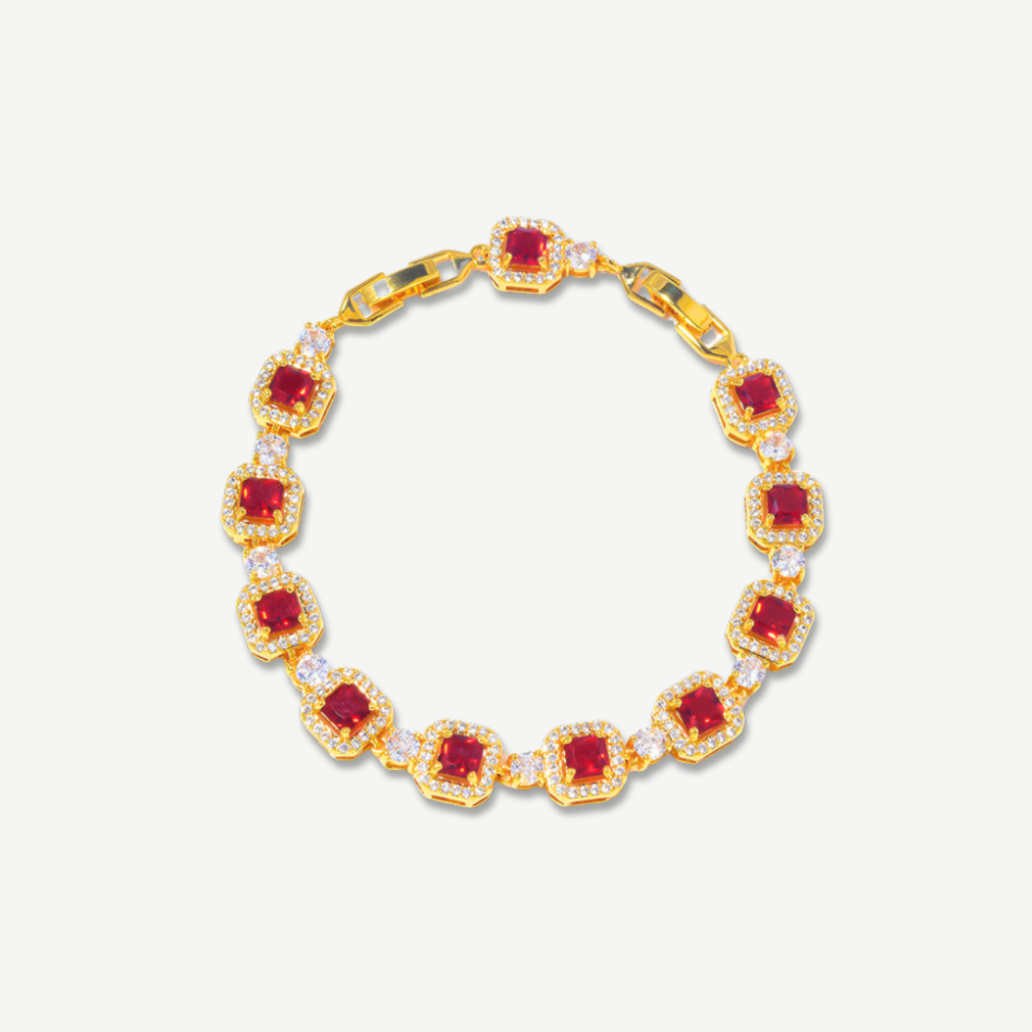 Crimson Flame Cut Bracelet