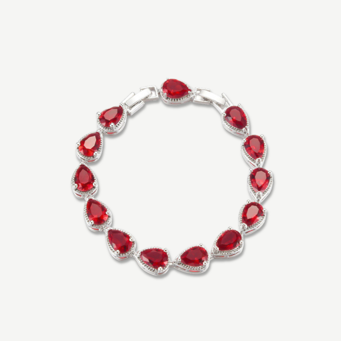 Crimson Flame Tear Bracelet