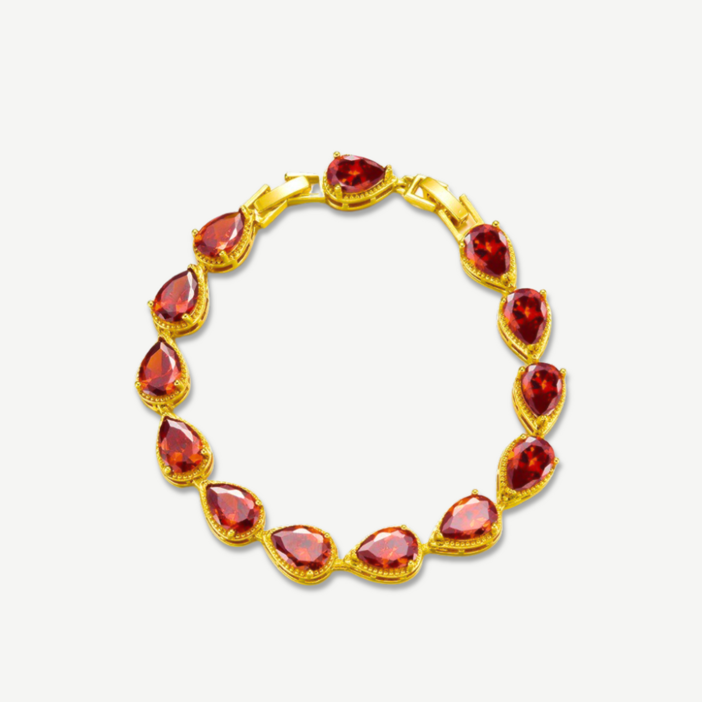 Crimson Flame Tear Bracelet
