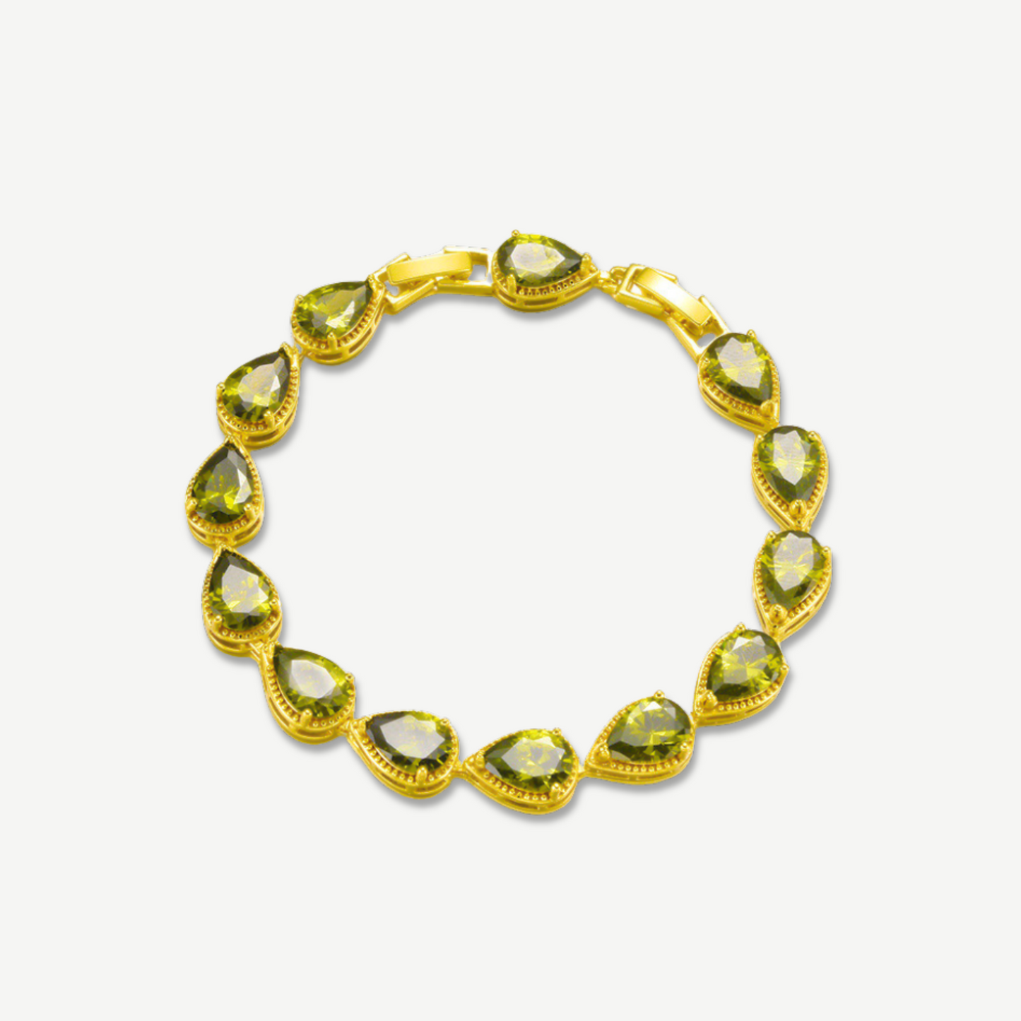 Olive Mirage Tear Bracelet
