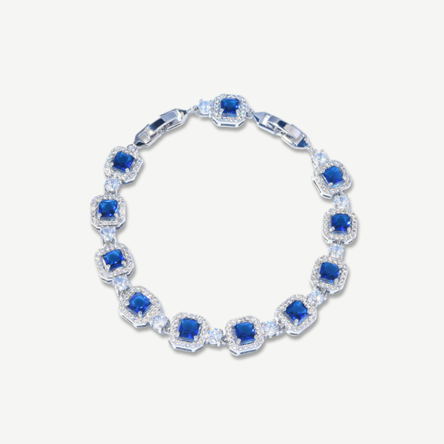 Midnight Sapphire Cut Bracelet