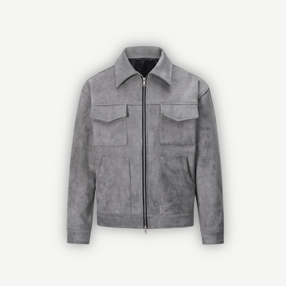 Suede Zip Jacket