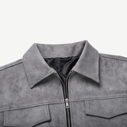 Suede Zip Jacket