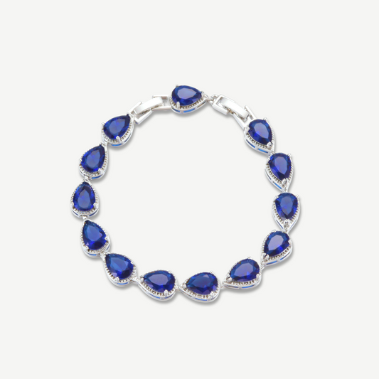 Midnight Sapphire Tear Bracelet