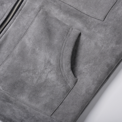 Suede Zip Jacket
