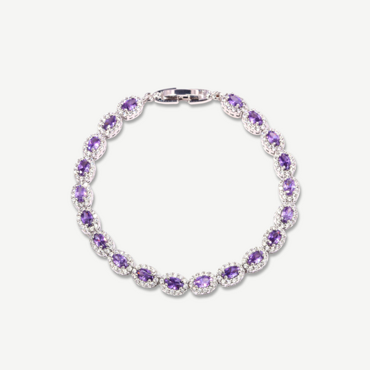 Amethyst Whisper Eye Bracelet