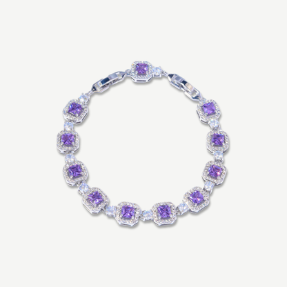 Amethyst Whisper Cut Bracelet