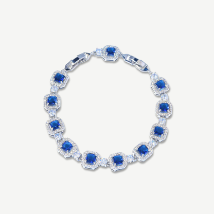 Midnight Sapphire Cut Bracelet